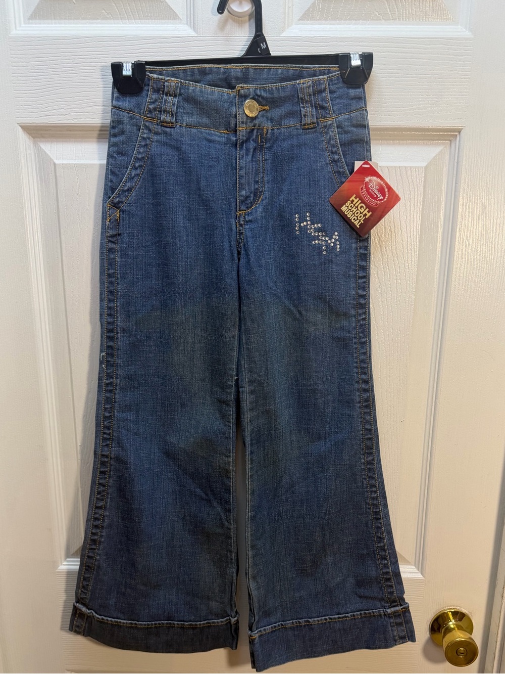 Disney Store Tween 7 High School Musical Dark Blue Flare Jeans